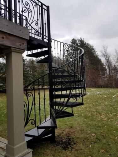 01244 Outdoor Spiral Staircase