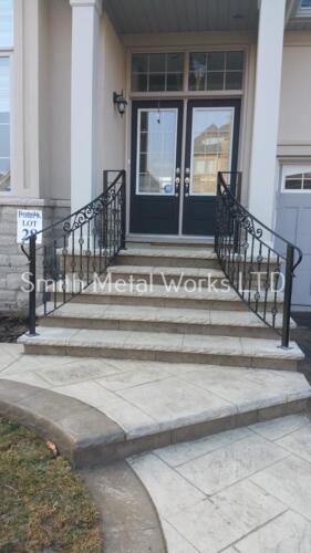 01301 Outdoor Wrought Iron Railings